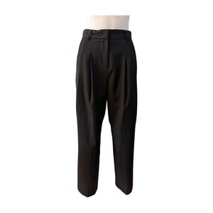 The Frankie Shop Pleated High Waist Trousers Black Womens Size S